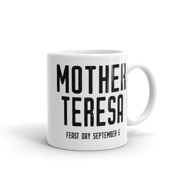 Mother Teresa Mug – “Small things with great love” - Catholic Love Quote - Female Saint Gift - Baptism RCIA Confirmation