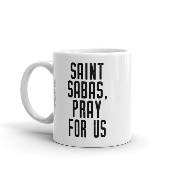 St. Sabas the Lector Pray for Us Mug, Patron Saint of Lectors, Catholic Reader Mug, Catholic Parish Gift, Liturgical Mass Thank You Gift