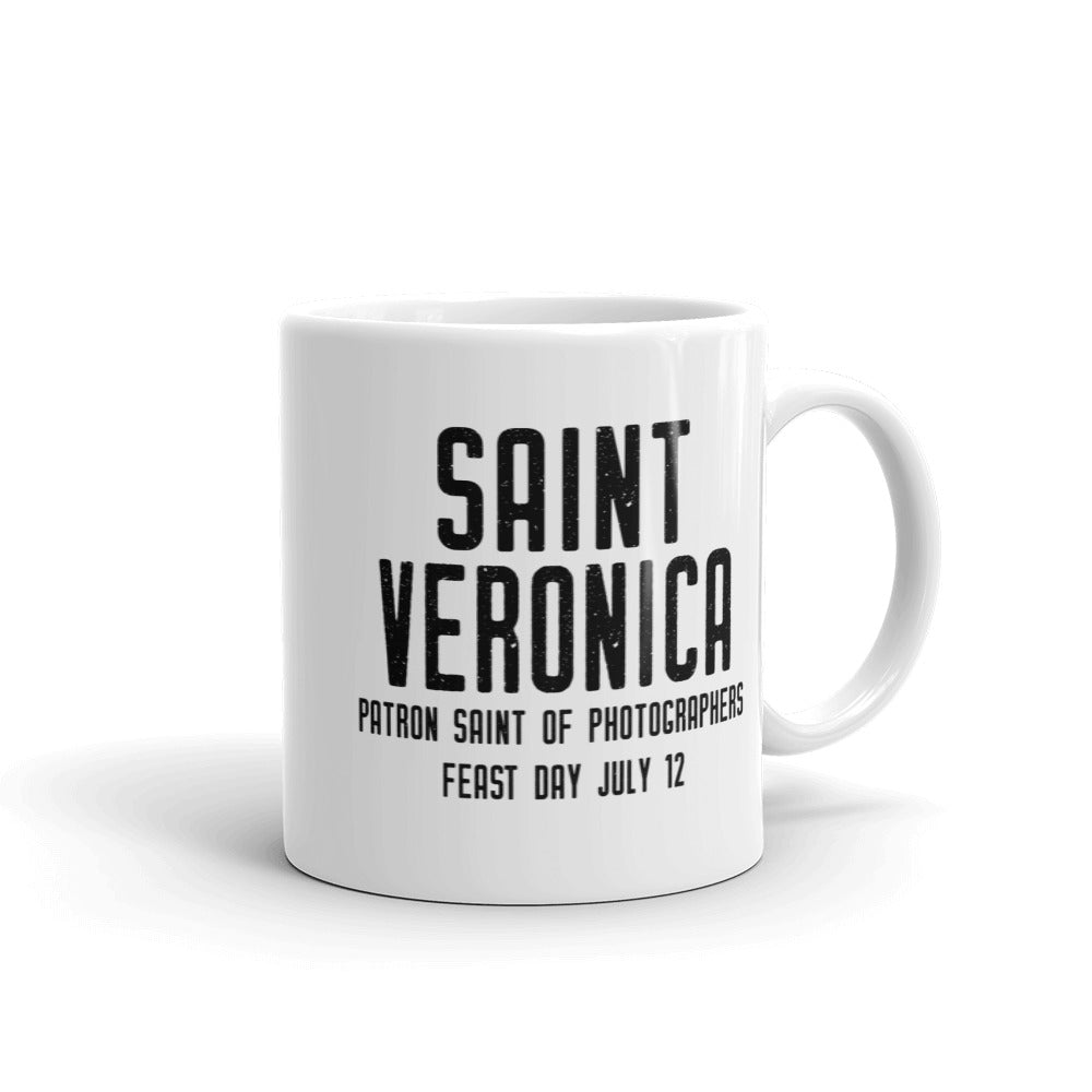 St. Veronica Pray for Us Mug, Patron Saint of Photographers, Catholic Photography Gift, Art Student Mug, Catholic Female Saint Gift