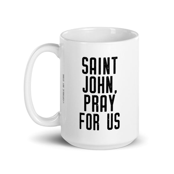 St. John Bosco Pray for Us Mug - Patron Saint of Youth – Catholic Gift for Child – Kid Children Grandchild Grandson Granddaughter Student RCIA Confirmation Graduation Baptism