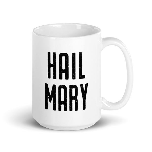 Hail Mary Prayer Mug - Catholic Marian Devotion - Inspirational Gift