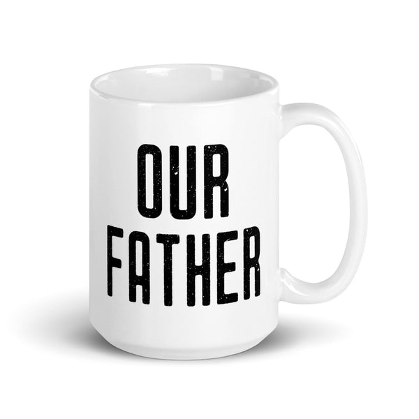 Our Father Prayer Mug - Catholic Coffee Cup - Priest, Nun, Deacon, & Clergy Gift Idea