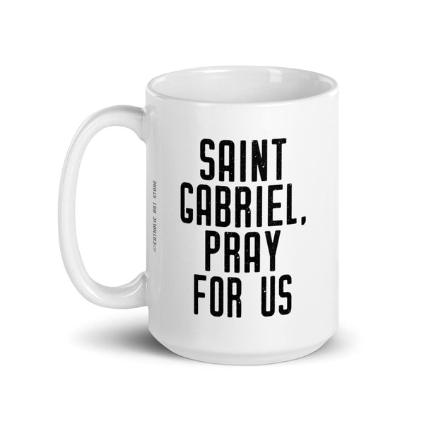 St. Gabriel the Archangel Pray for Us Mug, Patron Saint of Postal Workers, Catholic Thank You Gift, Letter Carrier Gift, Delivery Driver Gift, USPS Mug, UPS Mug, FedEx Gift