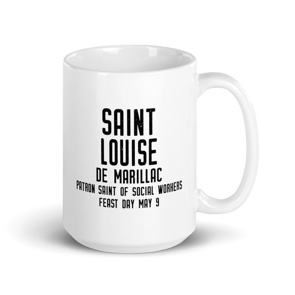 St. Louise de Marillac Pray for Us Mug - Patron Saint of Social Worker – Catholic Social Services Gift – Social Work Graduation Gift