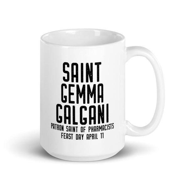 St. Gemma Galgani Pray for Us Mug, Patron Saint of Pharmacists, Catholic Graduation Gift, Pharmacy School Gift, Apothecary Gift, Druggist Mug